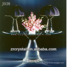 K9 Crystal Table and Table Lamp